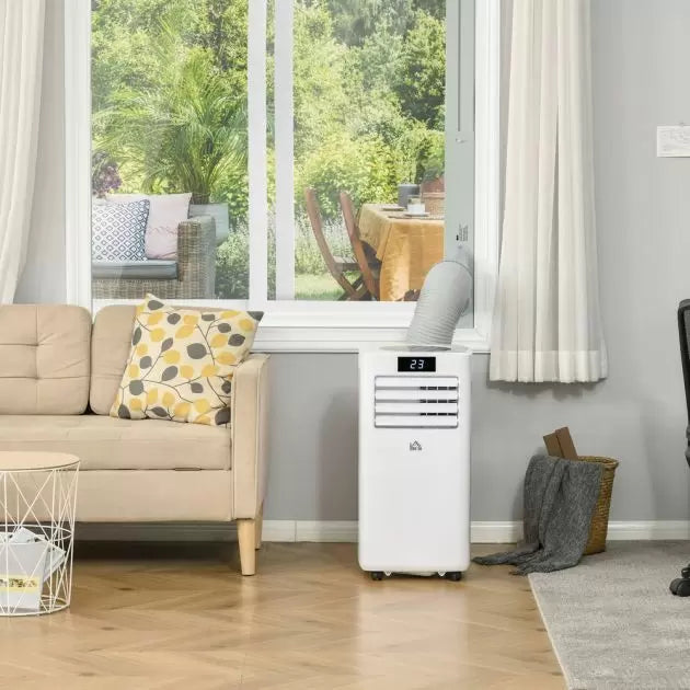 HOMCOM 10000 BTU Klimaanlage, tragbares AC-Gerät mit Fernbedienung für Schlafzimmer
