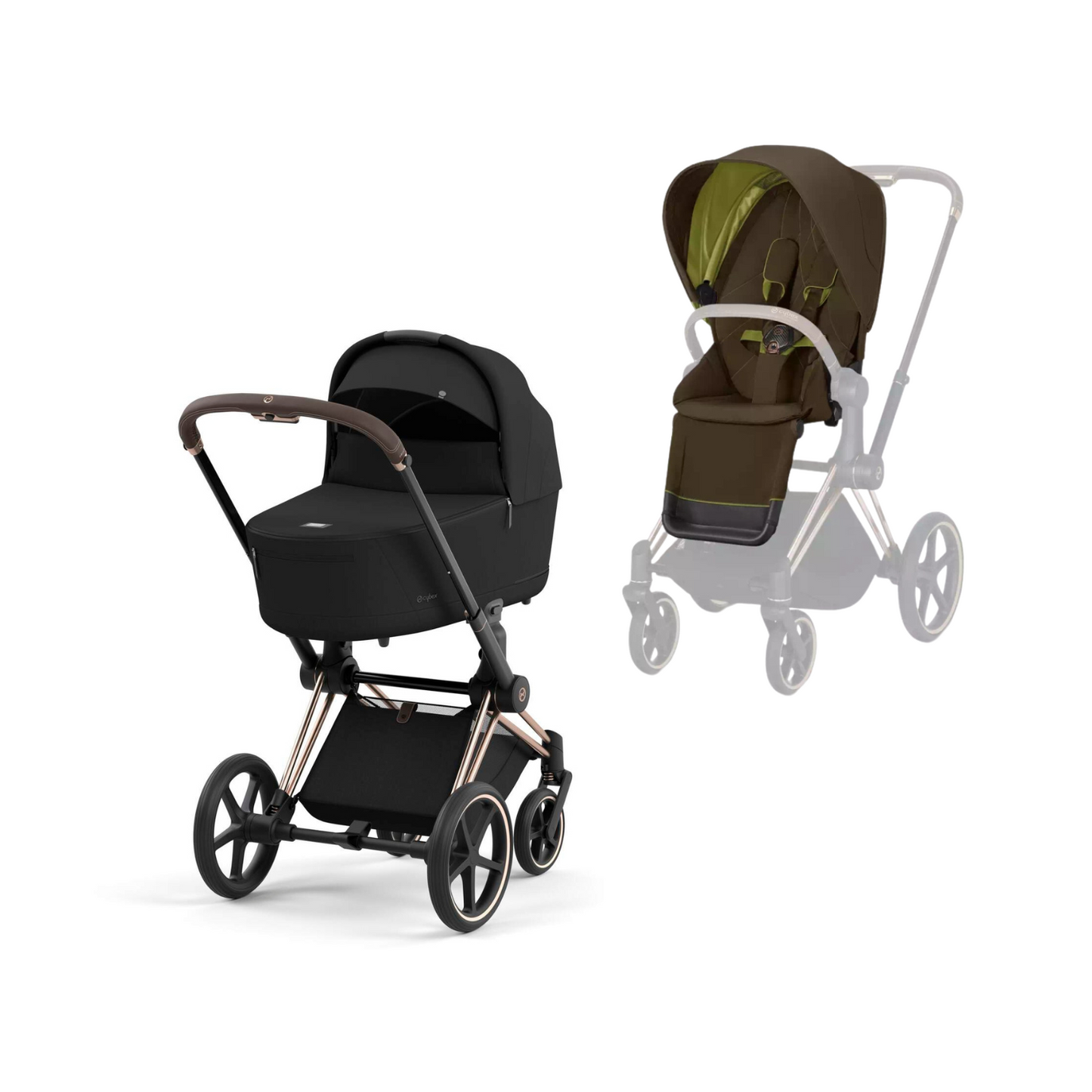 Cybex Priam 3.5 in Rosegold Kombikinderwagen 2 in 1