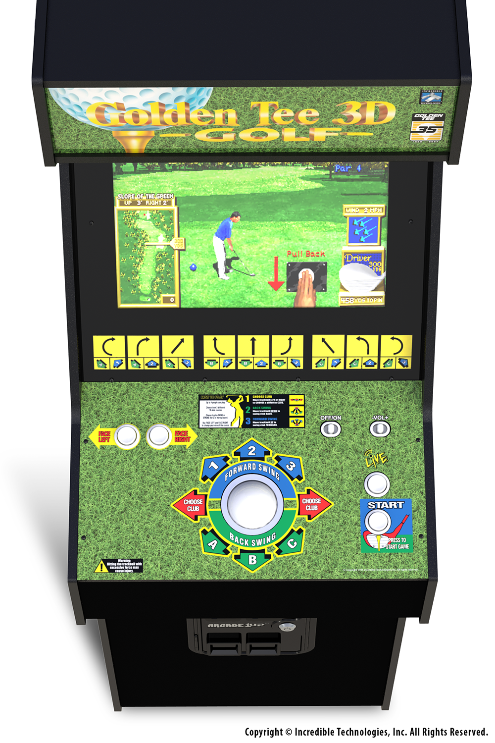 Golden Tee 3D 35th Anniversary Arcade Machine