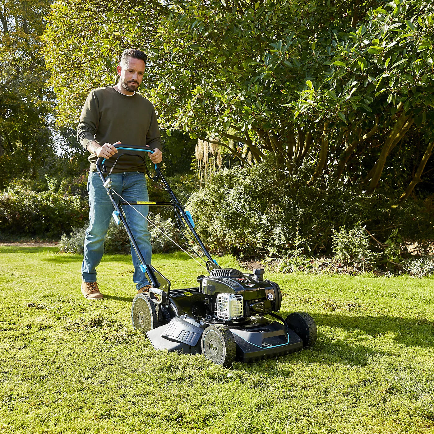 Mac Allister MLMP550SP46-M&S 140cc Petrol Rotary 46cm Lawnmower
