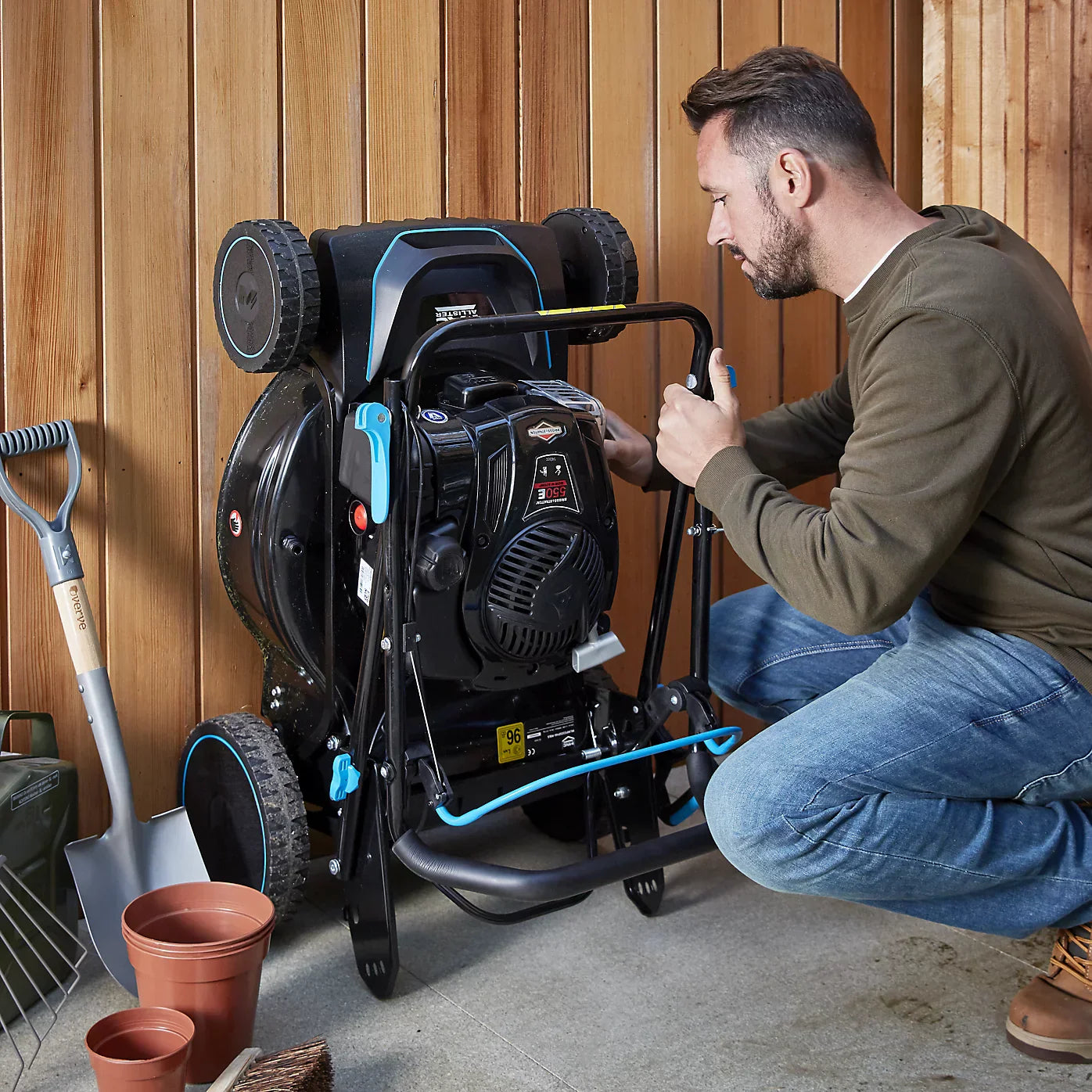 Mac Allister MLMP550SP46-M&S 140cc Petrol Rotary 46cm Lawnmower
