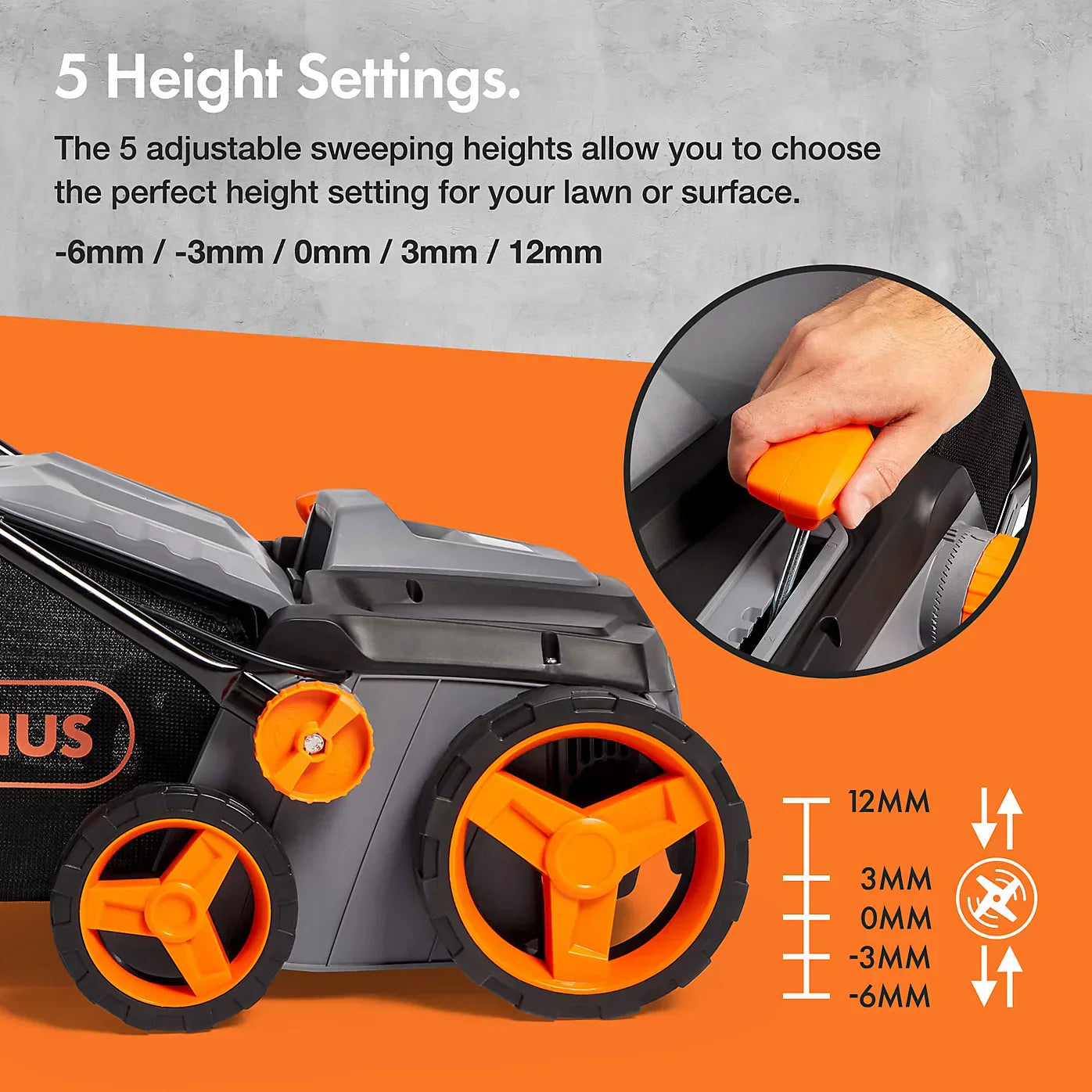 VonHaus Artificial Grass Brush 1800W, Electric Artificial Grass/Lawn Sweeper Cleaner Machine
