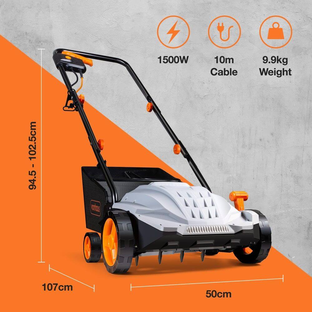 VonHaus 2-in-1 Scarifier & Aerator 1500W