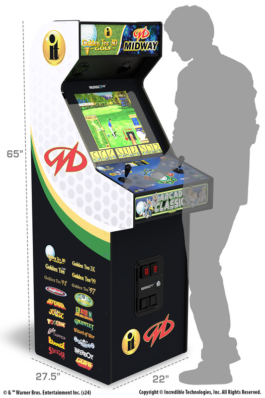 Golden Tee 3D x Midway XL Deluxe Arcade Machine