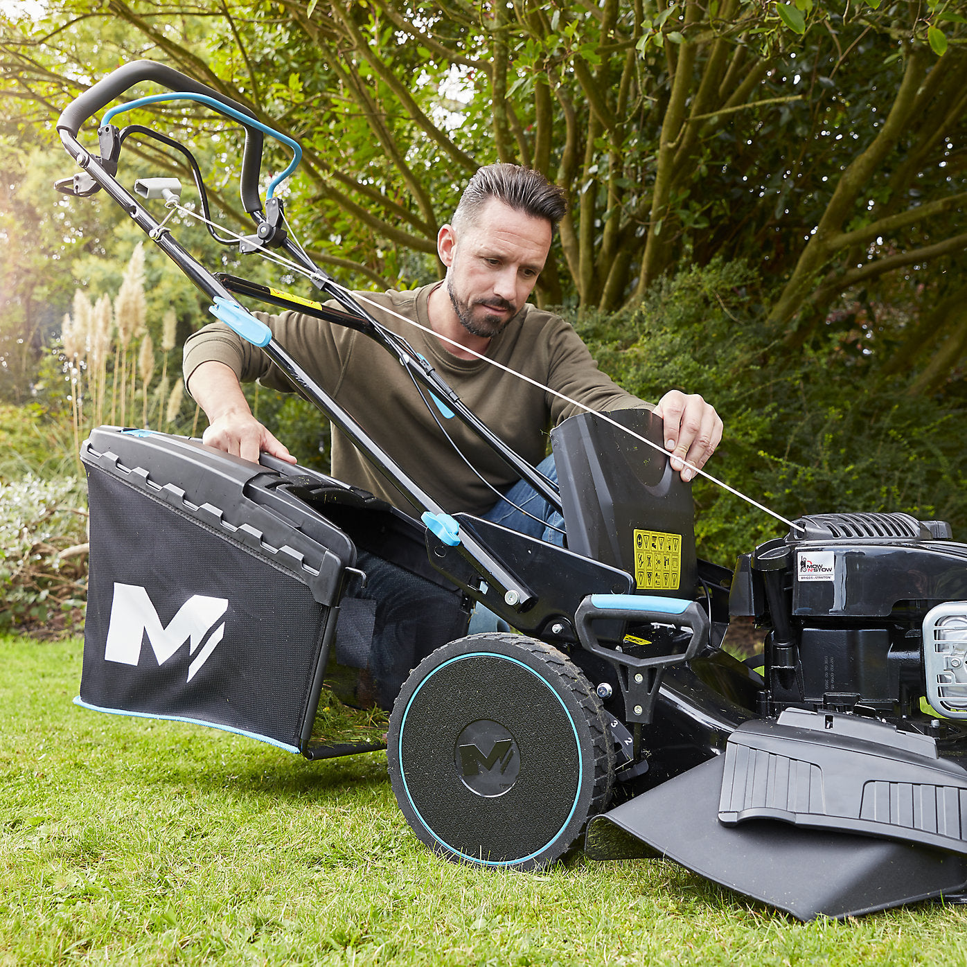 Mac Allister MLMP550SP46-M&S 140cc Petrol Rotary 46cm Lawnmower